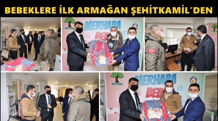 Bebeklere ilk hediyeleri Şehitkamil'den...