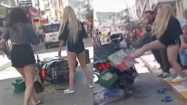 Belediye işçisini sopalarla darp eden kızlar tutuklandı!