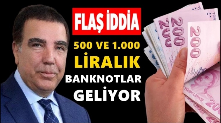 Beş yüz ve bin liralık yeni banknotlar