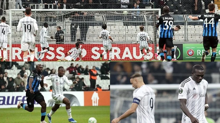 Beşiktaş, taraftarı önünde Club Brugge’e 5-0 yenildi!