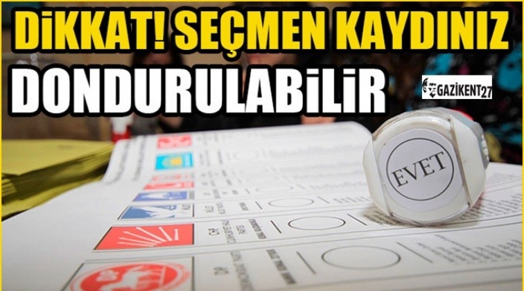 Beyan ettiği yerde oturmayan se&ccedil;menin...