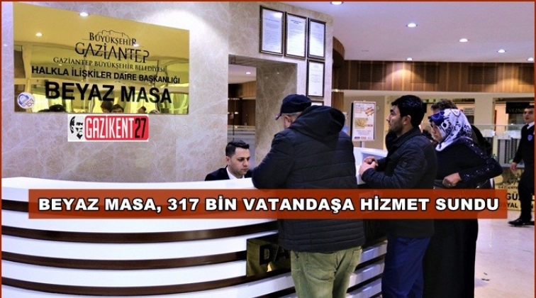 Beyaz Masa 317 bin vatandaşa hizmet sundu