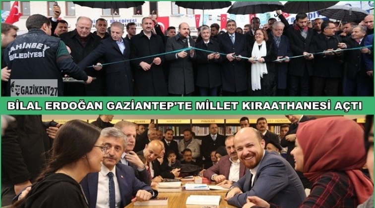 Bilal Erdoğan Şehreküstü Millet Kıraathanesi'ni açtı