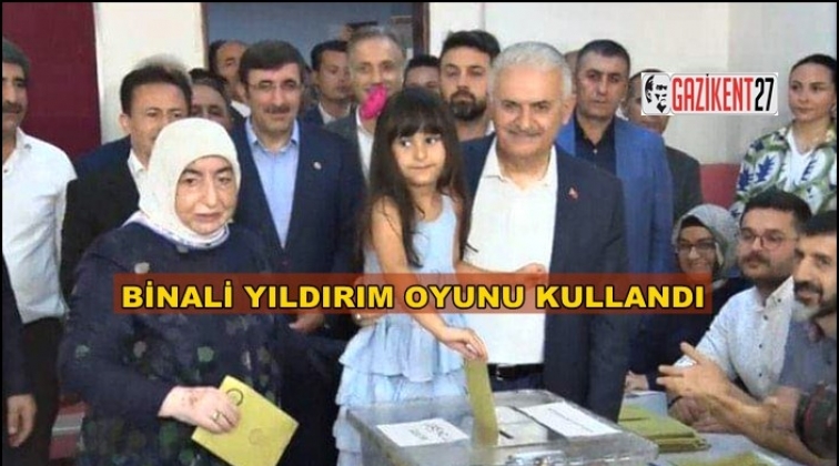 Binali Yıldırım oyunu kullandı