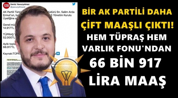 Bir AKP'li isme daha çift maaş kıyağı...