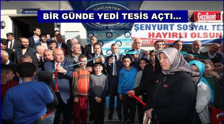 Bir g&uuml;nde 6 sosyal tesis bir park a&ccedil;tı