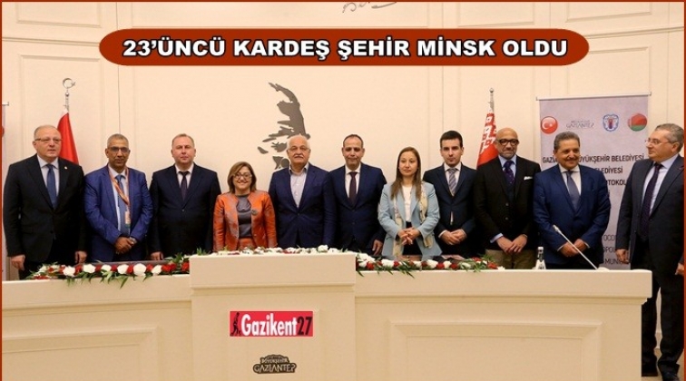 Bir kardeş şehrimiz daha oldu...