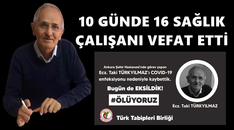 Bir sağlık çalışanı daha yaşamını yitirdi!