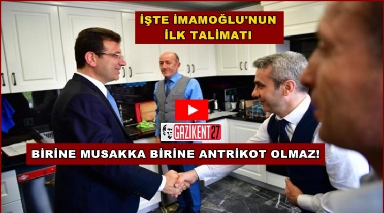 'Birine musakka, birine antrikot olmaz'