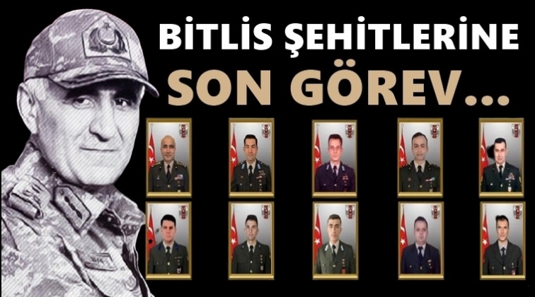 Bitlis şehitleri son yolculuğuna uğurlanıyor...