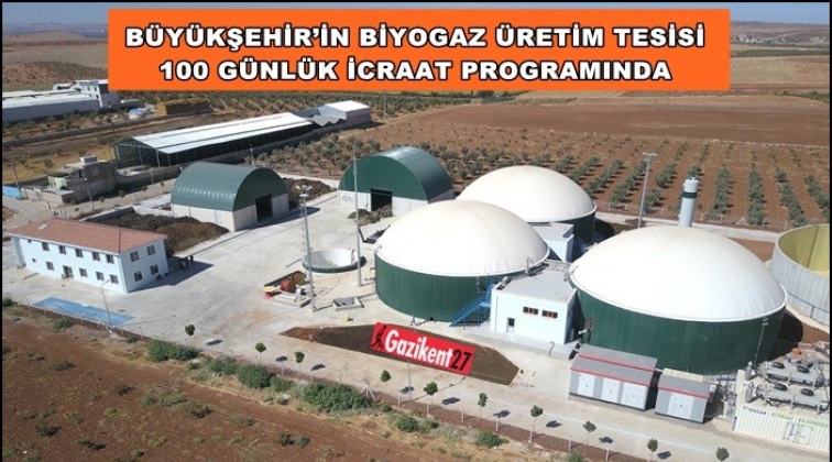 Biyogaz &Uuml;retim Tesisi  icraat programında