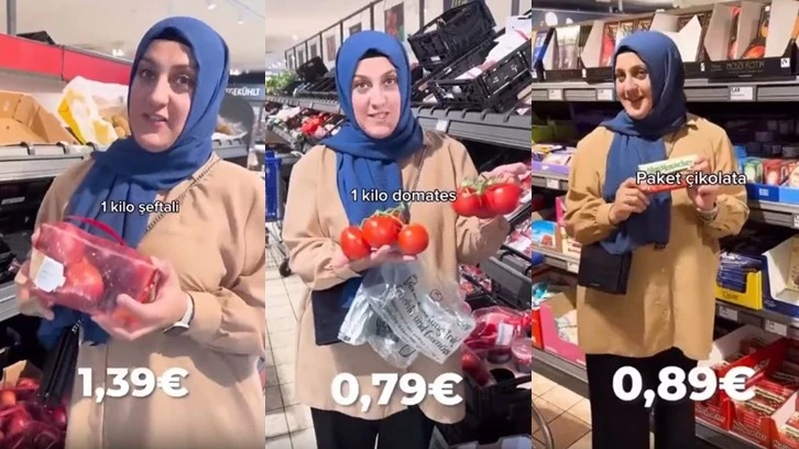 Bizi kıskanan Almanya'da 20 Euro'luk alışveriş...