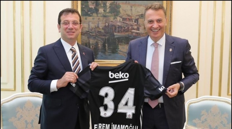 BJK y&ouml;netiminden İmamoğlu'na tebrik ziyareti