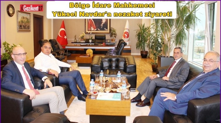 B&ouml;lge İdare Mahkemesi Başkanı'na nezaket ziyareti