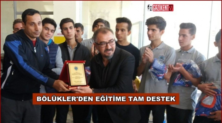 B&ouml;l&uuml;kler'den eğitime tam destek