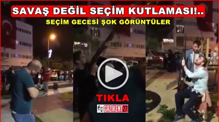 B&ouml;yle kutlama g&ouml;r&uuml;lmedi! İzleyenin kanı donuyor...