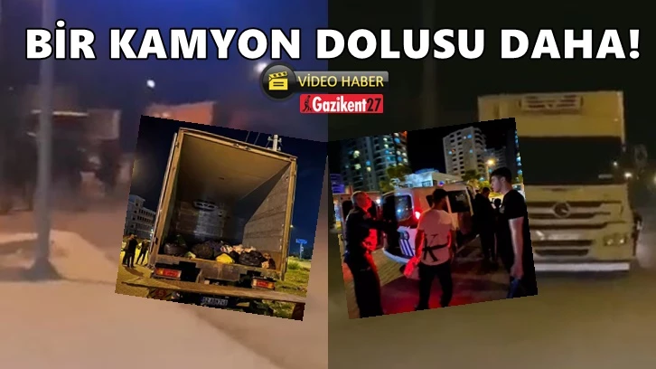 Bu kez Aydın'da bir kamyon dolusu göçmen...