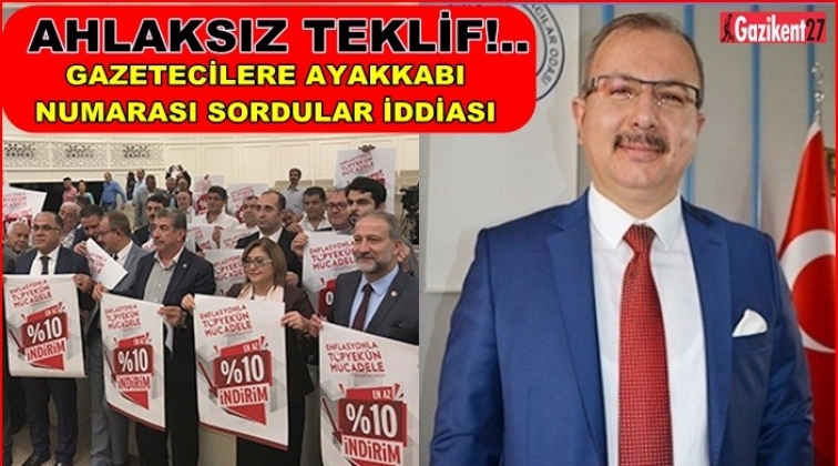 Bu kez gazetecilere ayakkabı numaralarını sordular!..