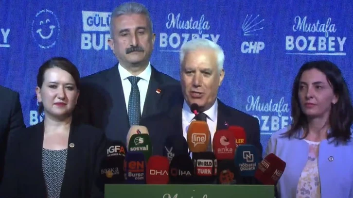 Bursa'da CHP adayı Mustafa Bozbey yarışı önde bitirdi 