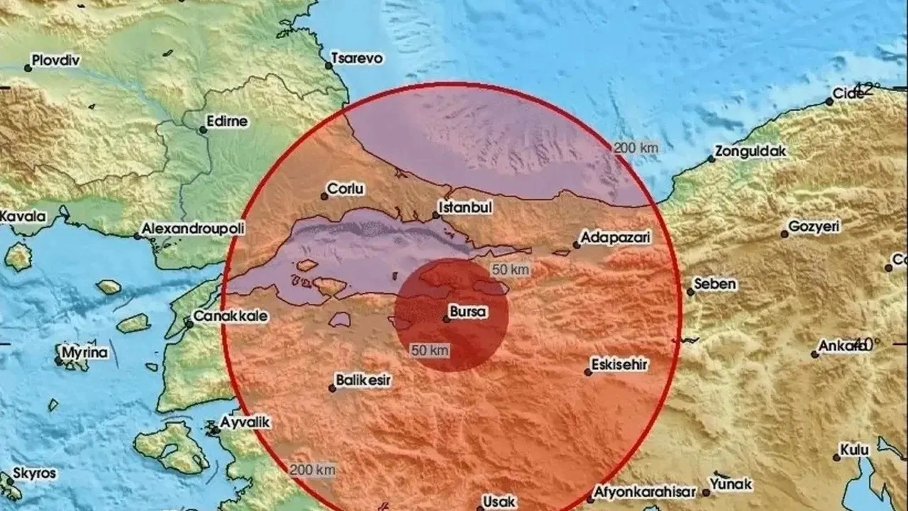 Bursa'da deprem fay hattı nereden geçiyor? Bursa deprem risk haritası tehlikeli bölgeler nerele