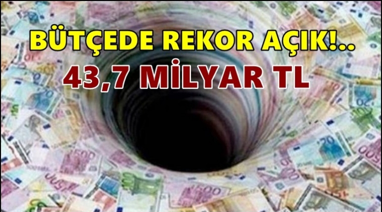 Bütçede 43,7 milyarlık rekor açık!