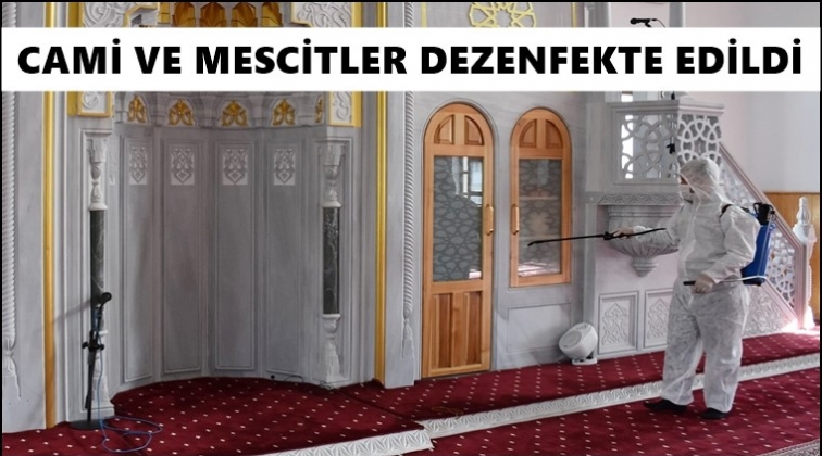 Cami ve mescitlerde dezenfekte çalışması