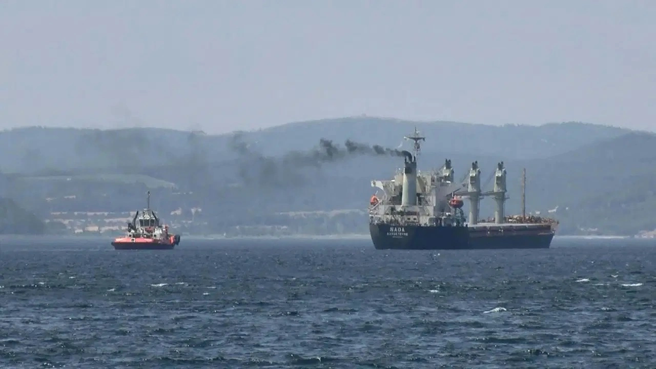 Çanakkale Boğazı'nda gemi arızası!