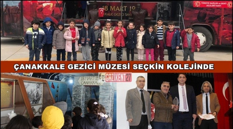 Çanakkale Gezici Müzesi Seçkin Koleji'nde