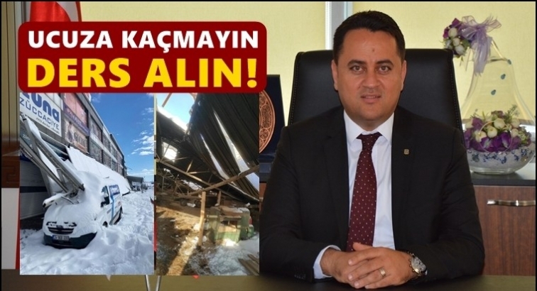 Çeliktürk: Çatılar 125 cm karı taşıyabilmeli