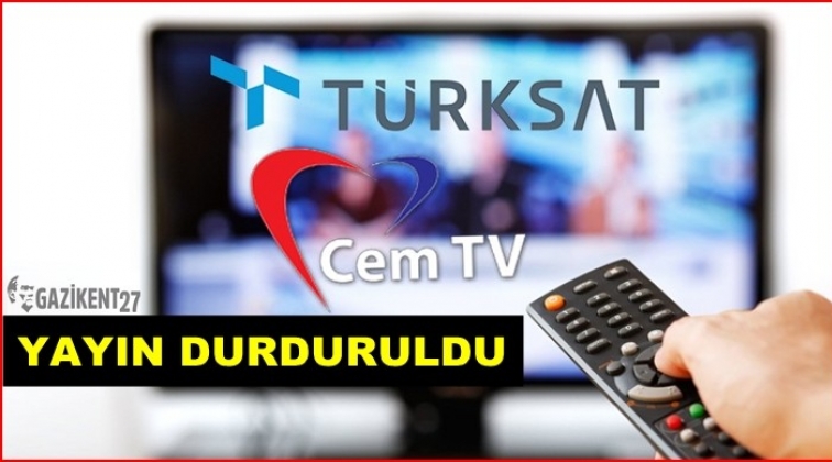 Cem TV&rsquo;nin yayını durduruldu