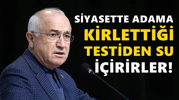 Cemil Çiçek: Siyasette adama kirlettiği testiden su içirirler!