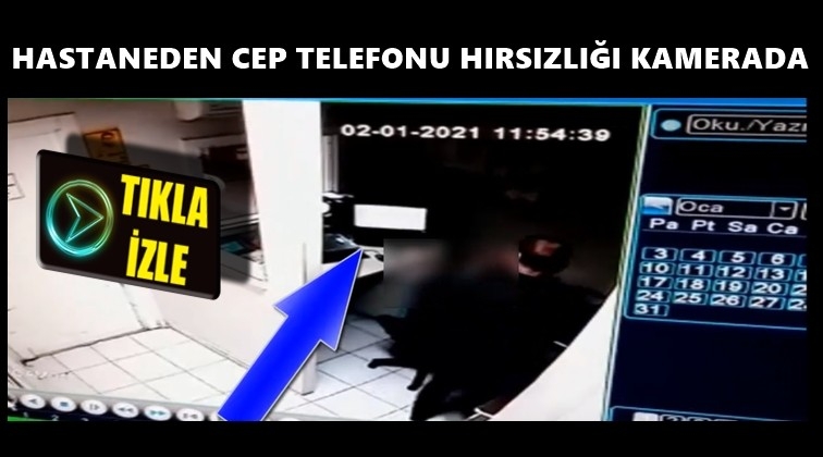 Cep telefonu çalan hırsız kameraya takıldı!