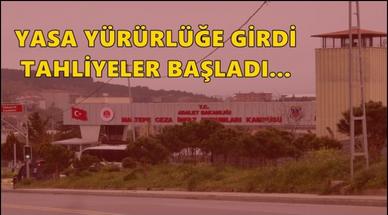 Cezaevlerinden tahliyeler başladı