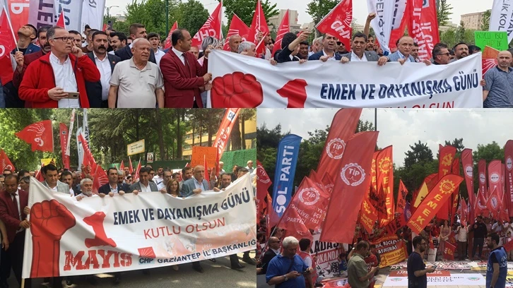 CHP Gaziantep örgütünden coşkulu 1 Mayıs kutlaması