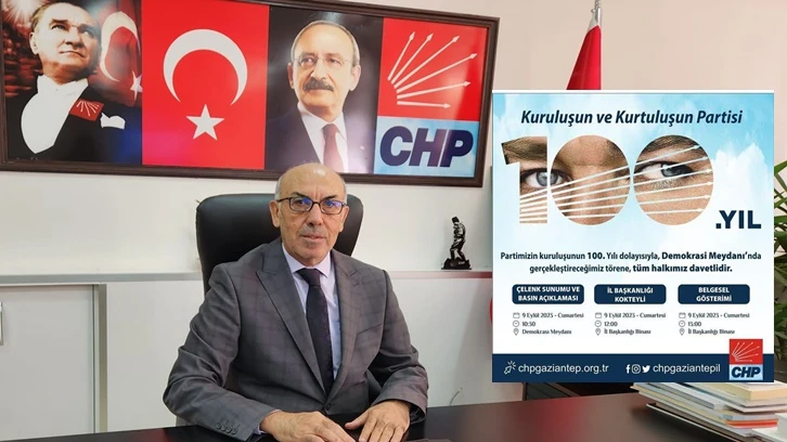 CHP Gaziantep'ten 100. Yıl kutlama programı