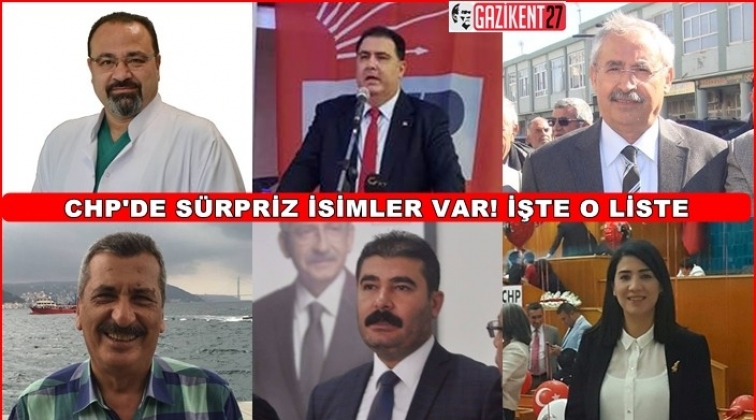 CHP Gaziantep'te sürpriz isimler...