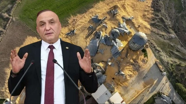 CHP’li Meriç depremde Nurdağı’nda yıkılan ve 2 senedir yapılamayan tarım silolarını Meclis gündemine taşıdı