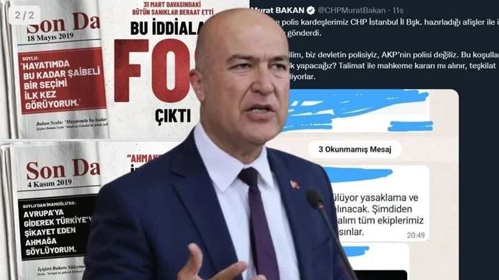 CHP’nin İmamoğlu afişleri toplatılacak iddiası...