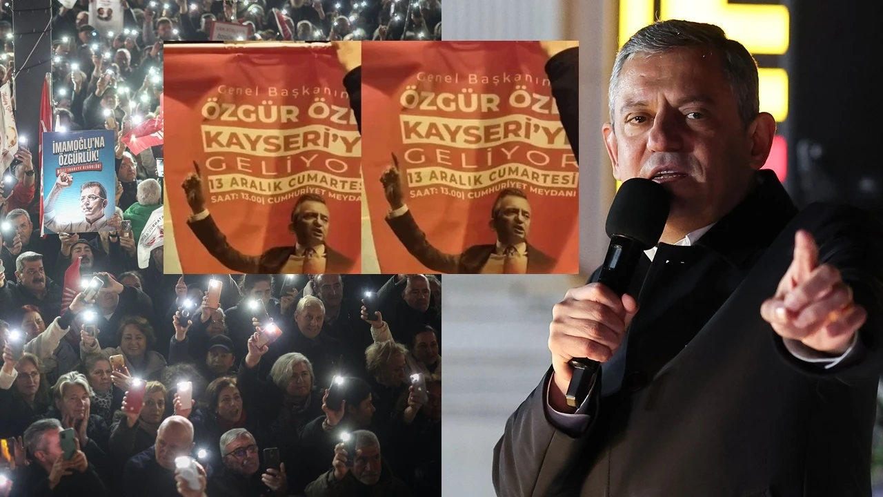 CHP'nin Kayseri mitingi öncesi kente asılan afişler toplatıldı