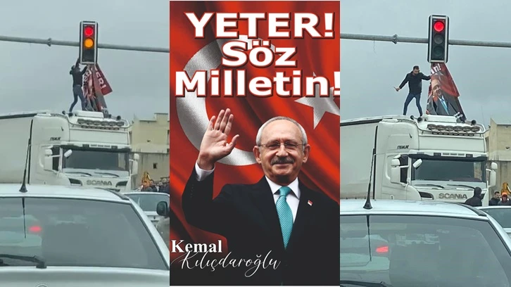 CHP'nin 'Yeter, söz milletin' pankartı indirildi!