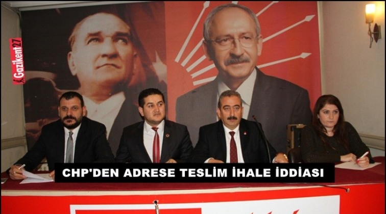 CHP'den belediyelere 'Adrese teslim ihale' suçlaması