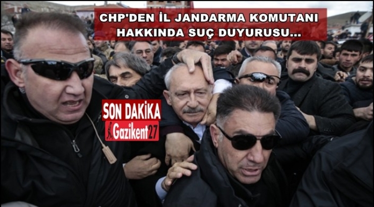 CHP&rsquo;den il jandarma komutanına su&ccedil; duyurusu