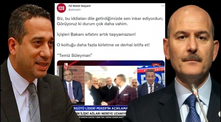 CHP'den Soylu'ya: Derhal istifa et 'Temiz Süleyman'