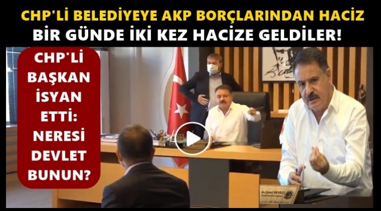 CHP'li belediyeye AKP dönemi borçlarından haciz!
