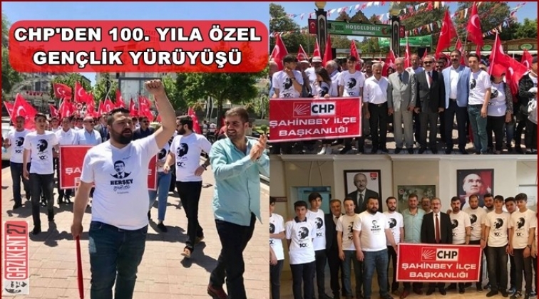 CHP'li gen&ccedil;ler 100. Yıl i&ccedil;in y&uuml;r&uuml;d&uuml;