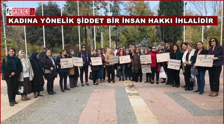 CHP'li kadınlardan 'Kadına Şiddet' açıklaması