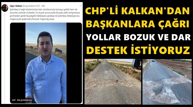 CHP'li Kalkan köy yollarına dikkat çekti...
