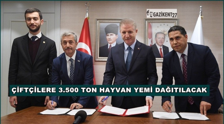 &Ccedil;ift&ccedil;ilere Hayvan Yemi Dağıtım Protokol&uuml; imzalandı