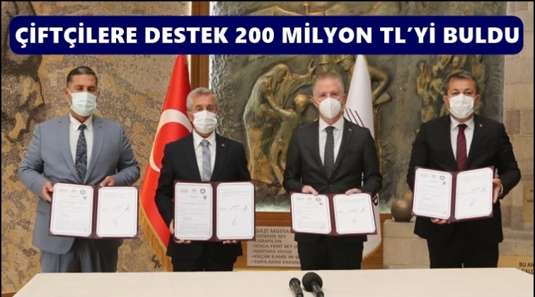 Çiftçiye destek 200 milyonu buldu...