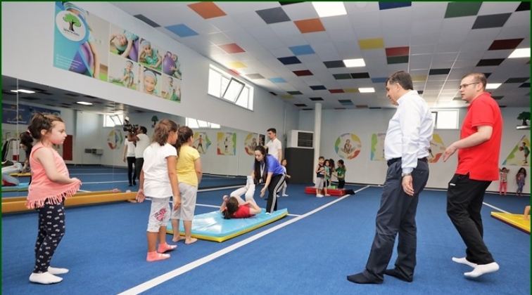 Cimnastik yaz okulu eğitimleri sürüyor